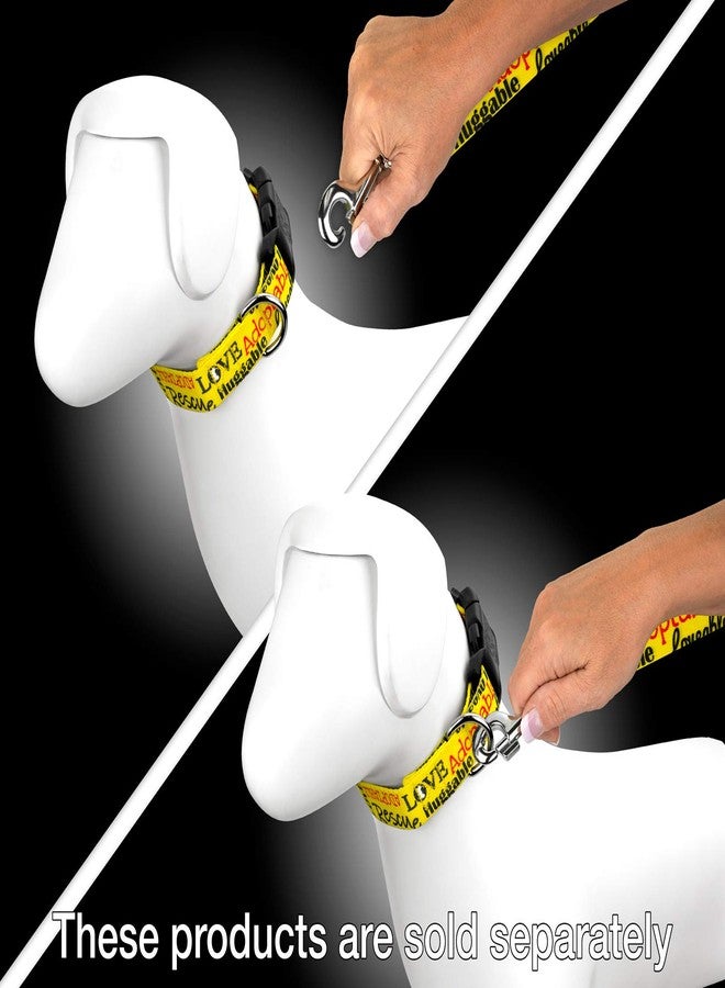 كانتري بروك ديزاين Country Brook Petz - طوق كلاب إنقاذ أصفر محبوب - مجموعة الإنقاذ التي تتميز بتصميمات الملاجئ (6 أقدام، 5/8 بوصة عرضًا) - Image 2